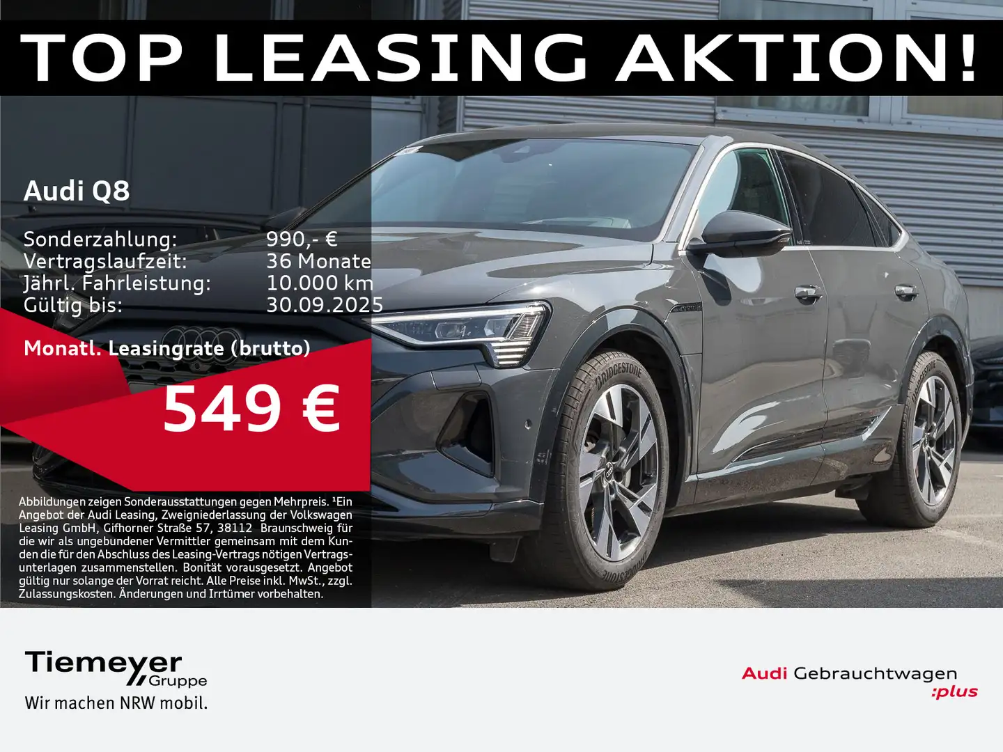 Audi Q8 Sportback 55 e-tron Q ADVANCED MATRIX HuD AHK Grau - 1