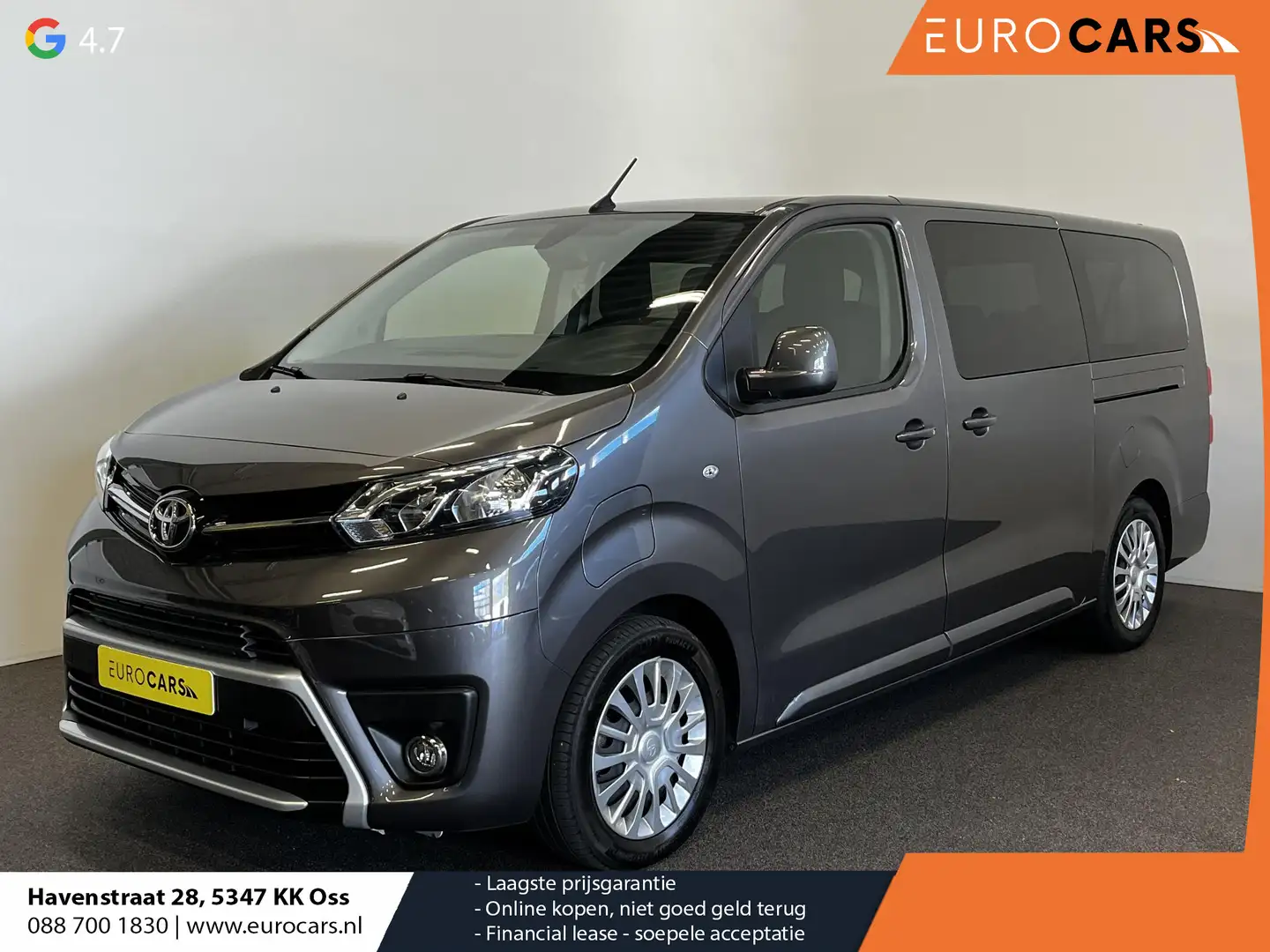 Toyota Proace Electric Shuttle Long Extra Range Cool 75 kWh 9 pe Grijs - 1