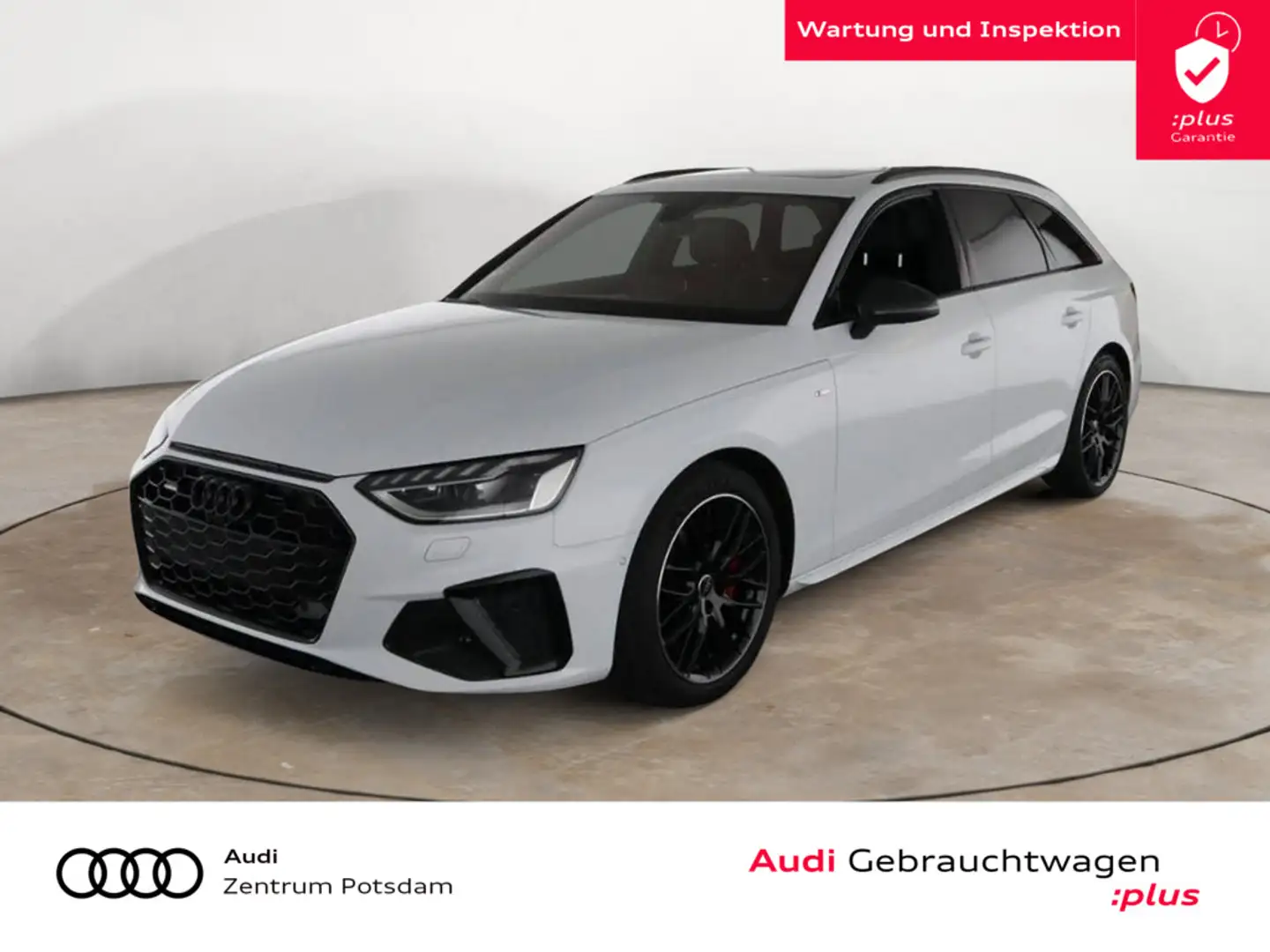 Audi A4 Avant 40TFSI quattro S line MATRIX NAVI AH Weiß - 1