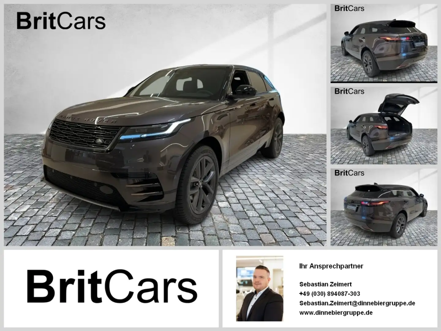 Land Rover Range Rover Velar 2.0 Benzin P250 Dynamic SE LM Šedá - 1