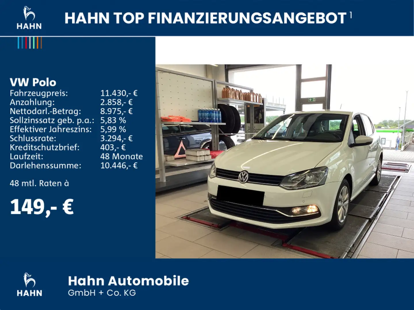 Volkswagen Polo 1.2 TSI Comfortline Tempo Einparkh Klima Weiß - 2