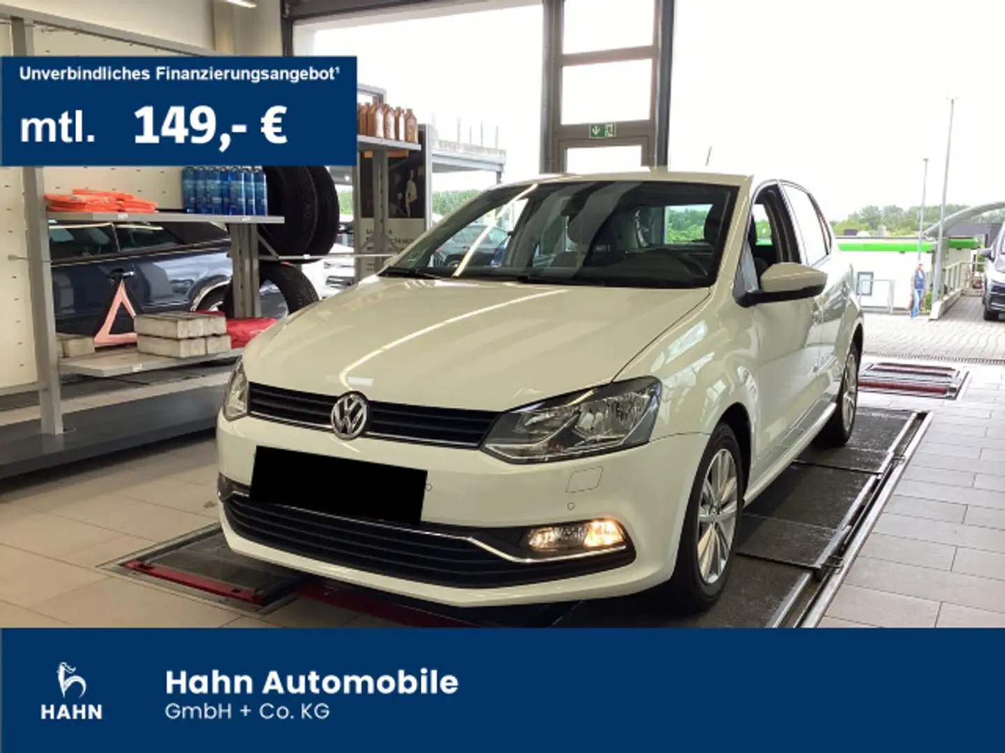 Volkswagen Polo 1.2 TSI Comfortline Tempo Einparkh Klima Weiß - 1