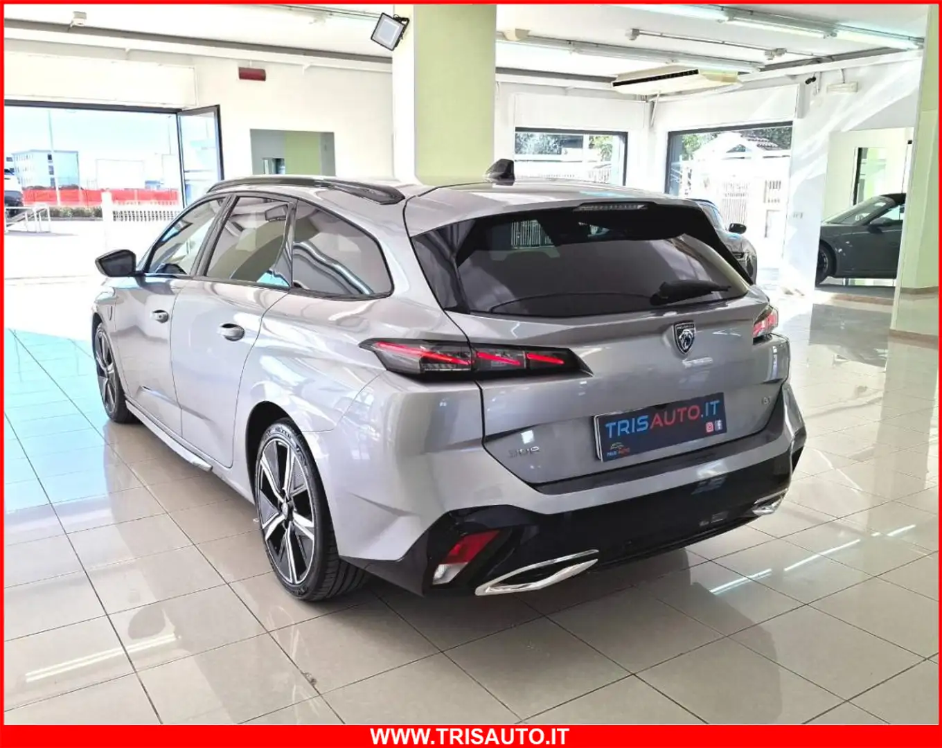 Peugeot 308 SW 1.5 Bluehdi Eat8 GT NEOPATENTATI (MATRIX+PELLE) Argento - 2