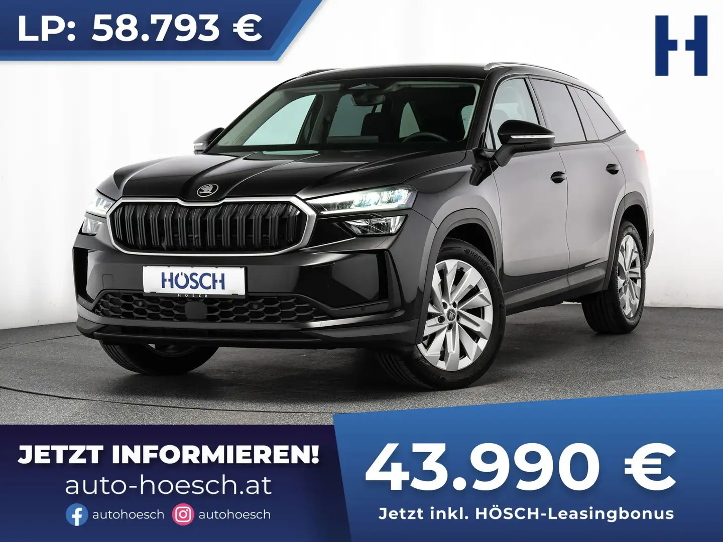 Skoda Kodiaq TDI Selection 19er ASSISTENZ R-KAM +++ Schwarz - 1
