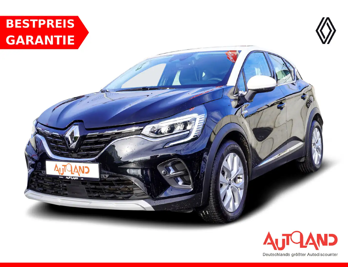 Renault Captur II 1.0 TCE Keyless-Go 360° Teilleder PDC Schwarz - 1