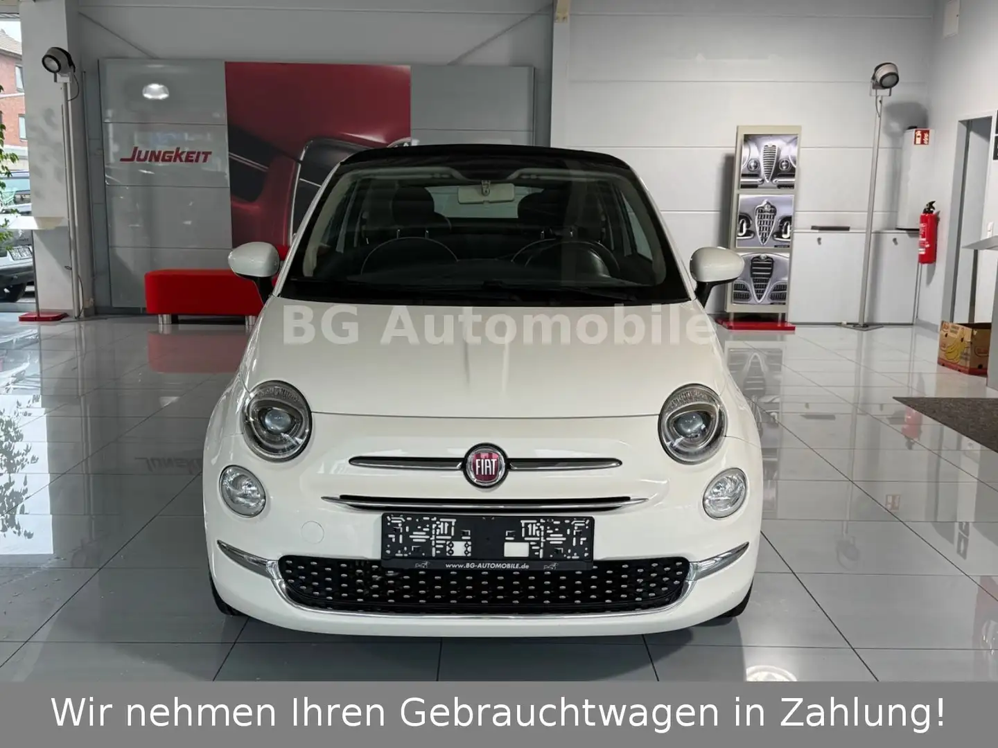 Fiat 500 *Cabrio*Euro6*Navi*PDC*TÜV* Blanc - 2