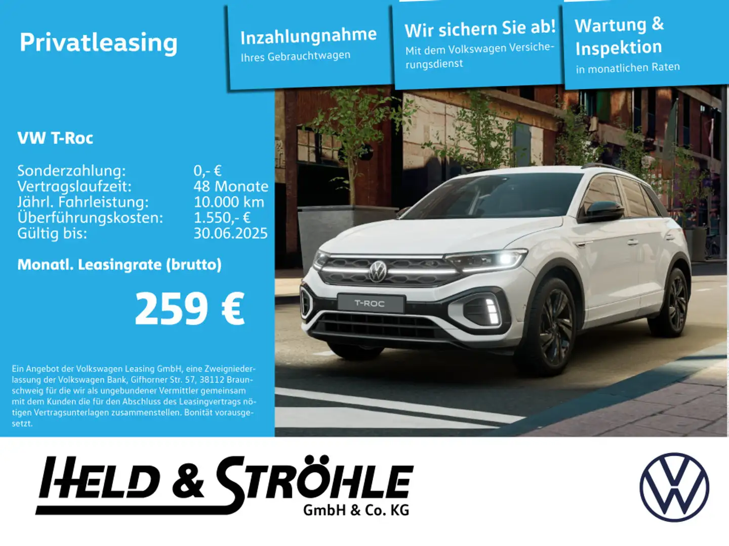 Volkswagen T-Roc R-Line DSG 150PS Kamera / AHK / SHZ Wit - 1