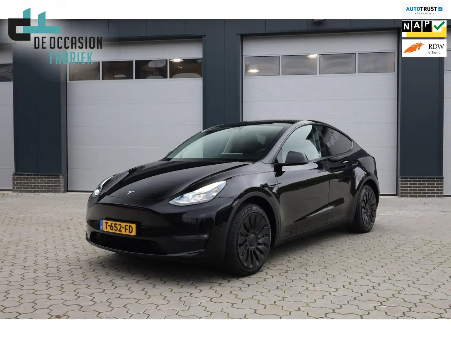 Tesla Model Y Long Range AWD 75 kWh Trekhaak Elek Klep Zwart - 1