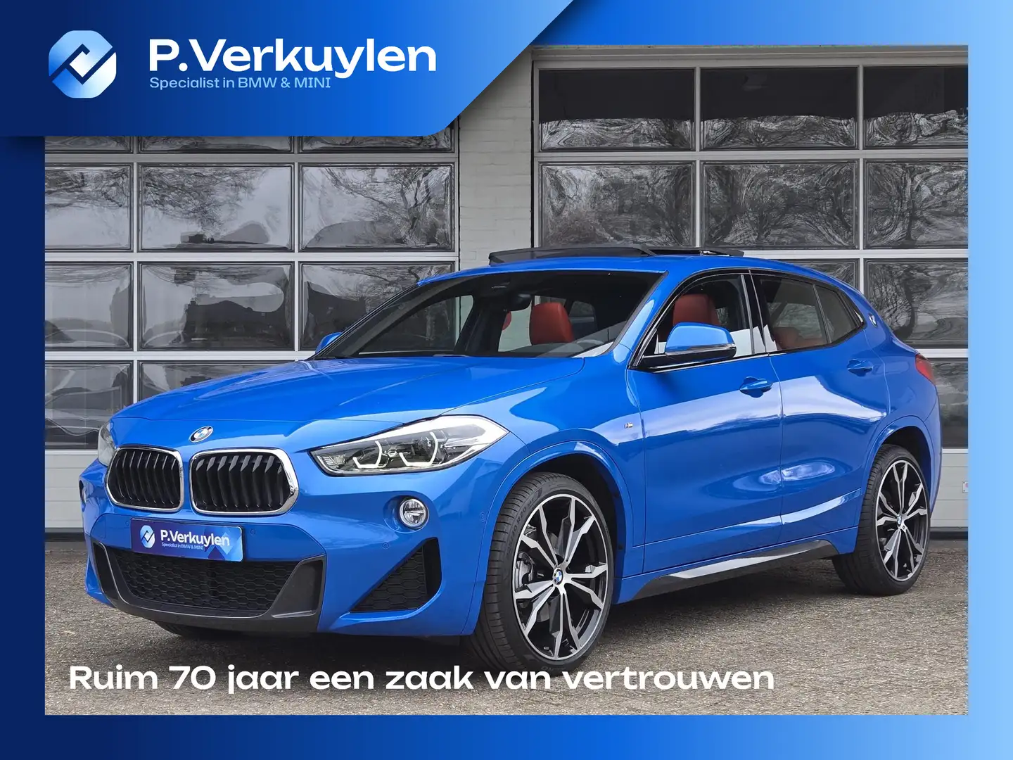 BMW X2 18I M SPORT | PANORAMA | MEMORY STOELEN | CAMERA | Blauw - 1