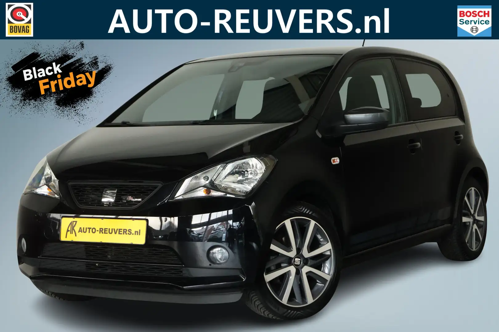 SEAT Mii 1.0 FR Connect 75pk / Airco / Cruisecont / SeatSou Negro - 1