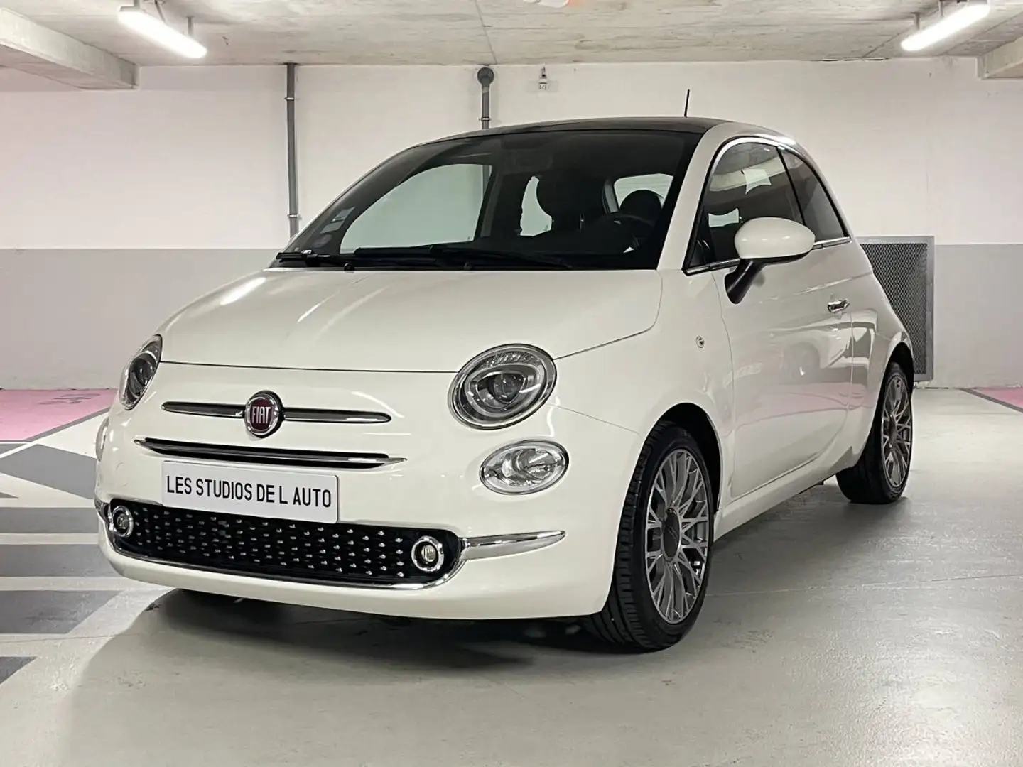 Fiat 500 1.2 8v 69ch S&amp;S Star Dualogic Blanc - 1