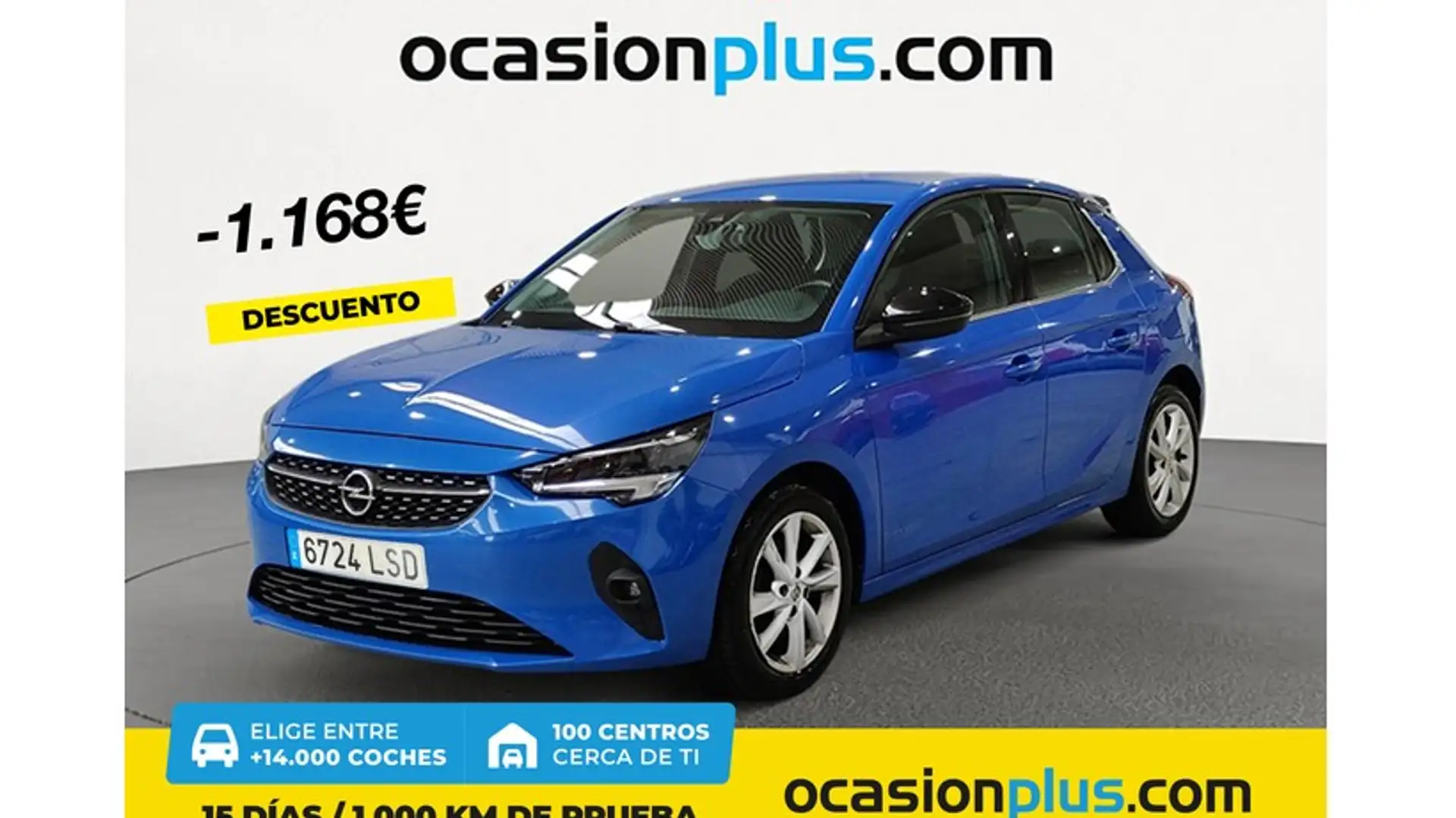 Opel Corsa 1.2T XHT S/S Elegance AT8 100 Bleu - 1