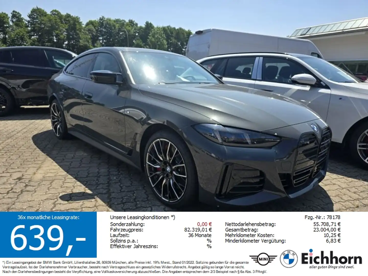 BMW i4 M50 xDrive M Sportpaket Pro Grau - 1
