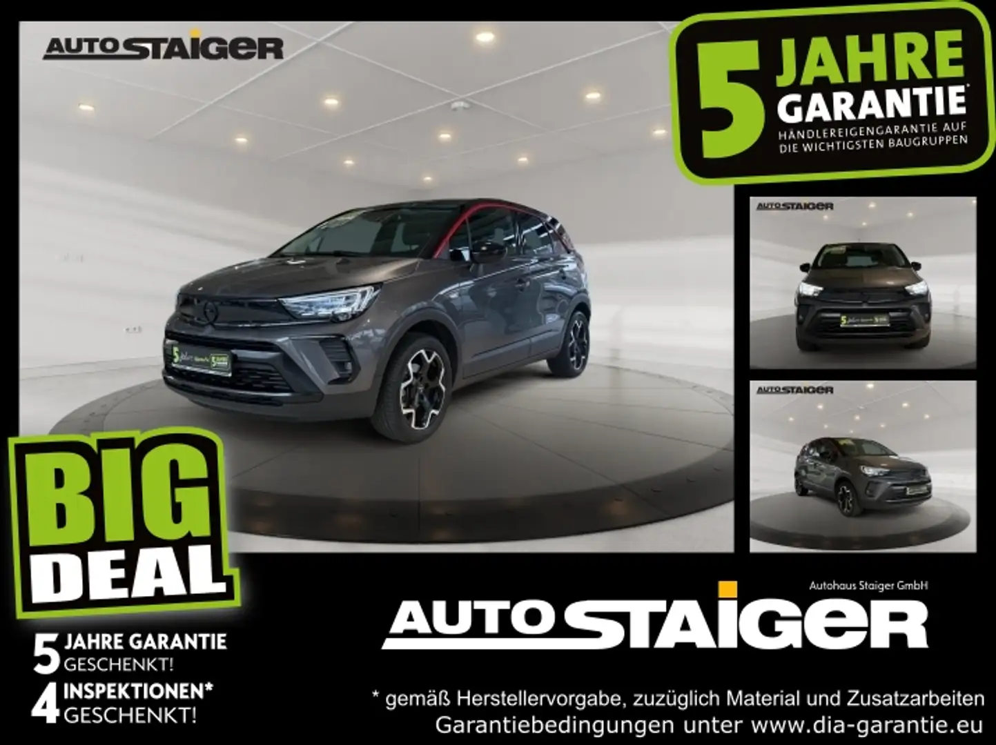 Opel Crossland 1.2 Turbo GS Line LED+SHZ+2xKlima+LM Grau - 1