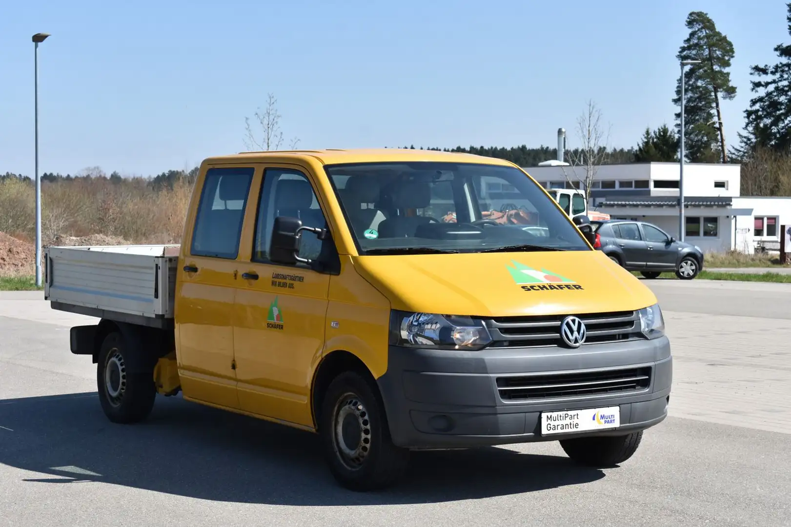 Volkswagen T5 Transporter Pritsche Doppelkabine*6Sitz*Klima Jaune - 1