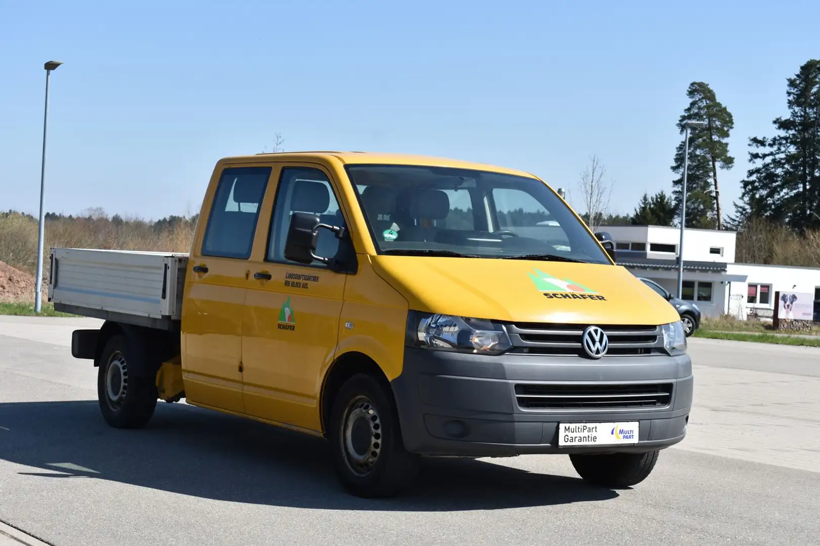 Volkswagen T5 Transporter Pritsche Doppelkabine*6Sitz*Klima Jaune - 2