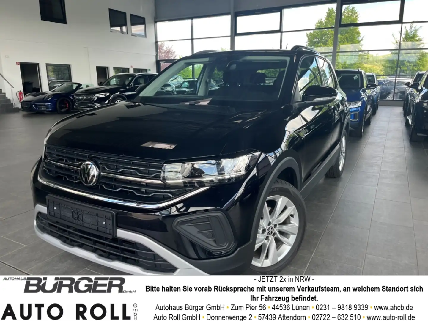 Volkswagen T-Cross 1.0 TSI Prime Navi LED Kamera SitzHZG APP Connect Schwarz - 1