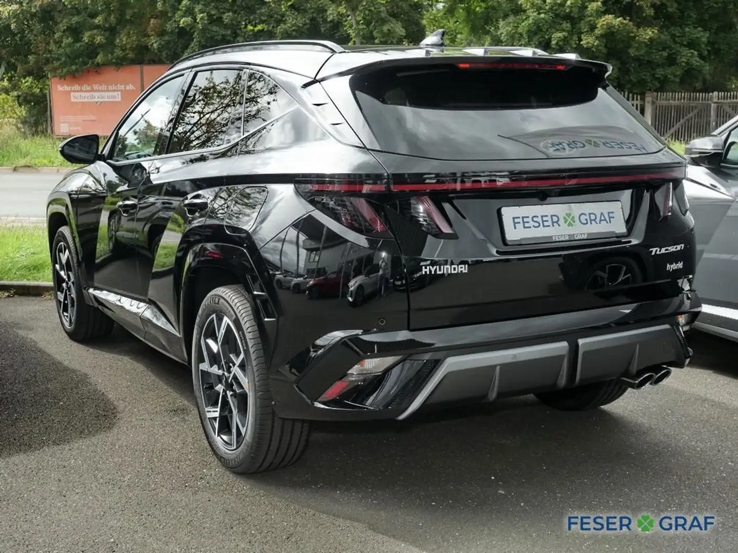 Hyundai TUCSON N-LINE HEV PANO MATRIX NAVI SHZ CARPLAY Schwarz - 2