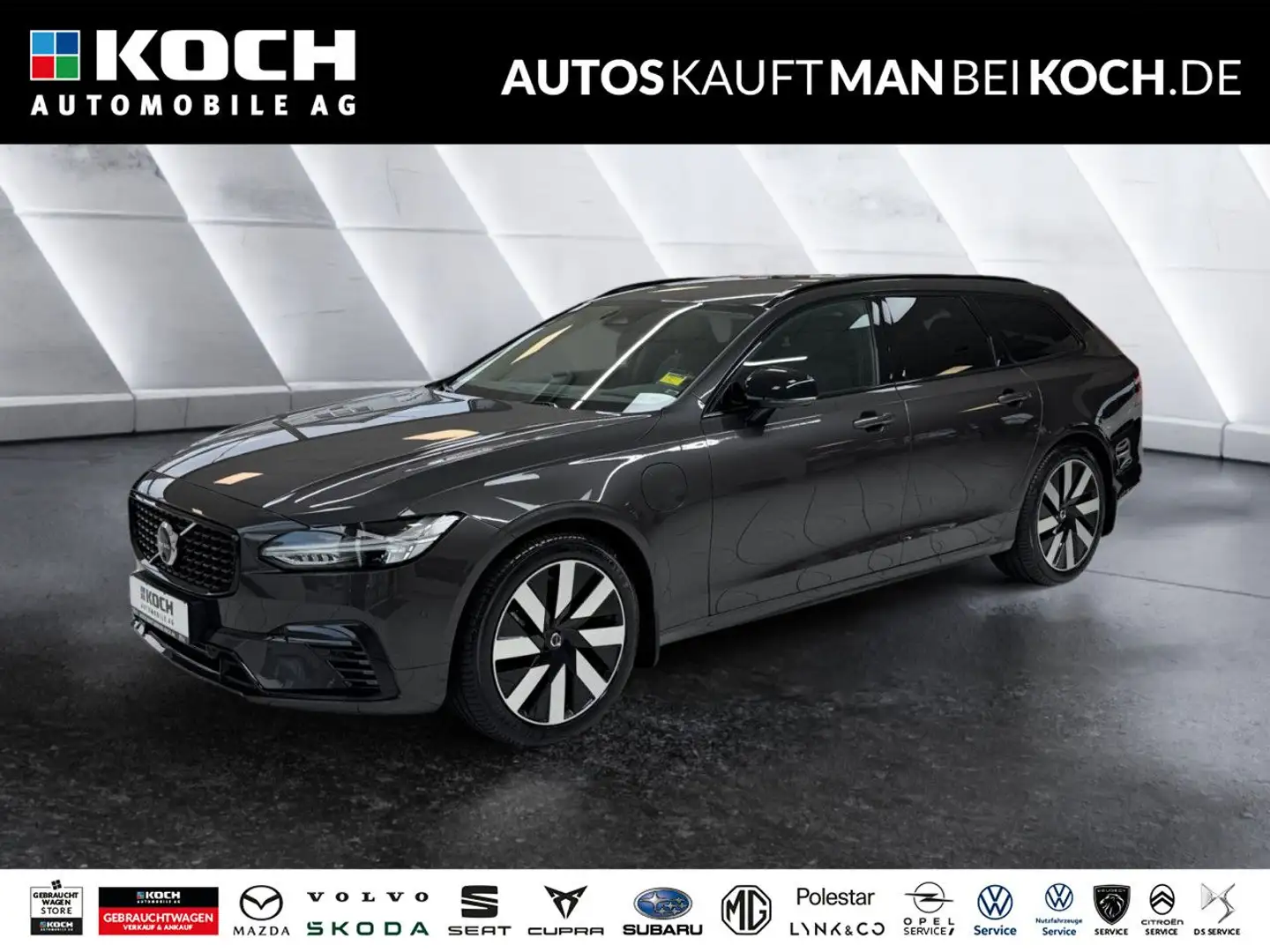 Volvo V90 T6 AWD Plug-In Plus Dark BLIS H/K 360° AHK Gri - 1