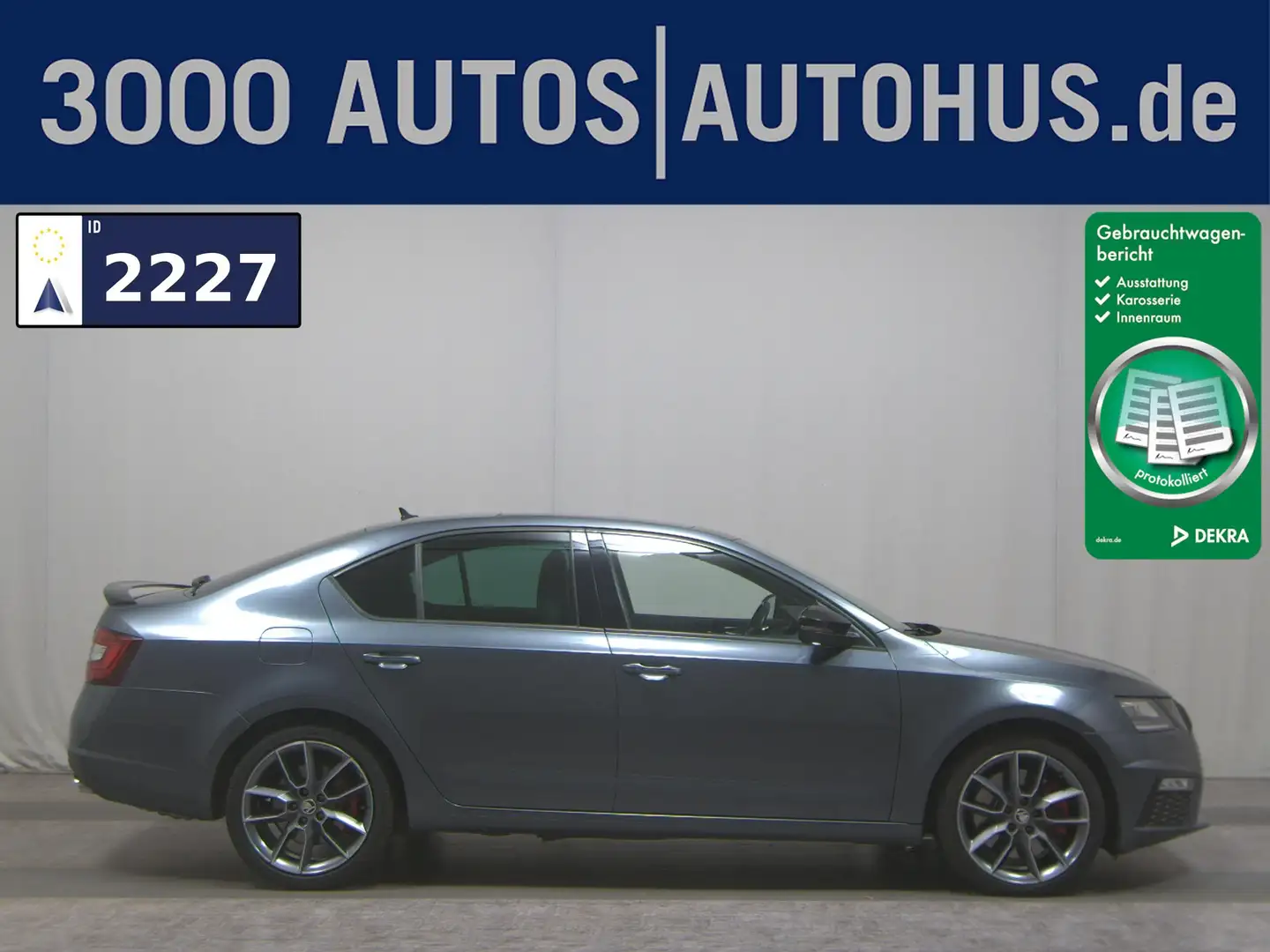 Skoda Octavia 2.0 TSI RS Navi LED GSD ACC RFK Grau - 1