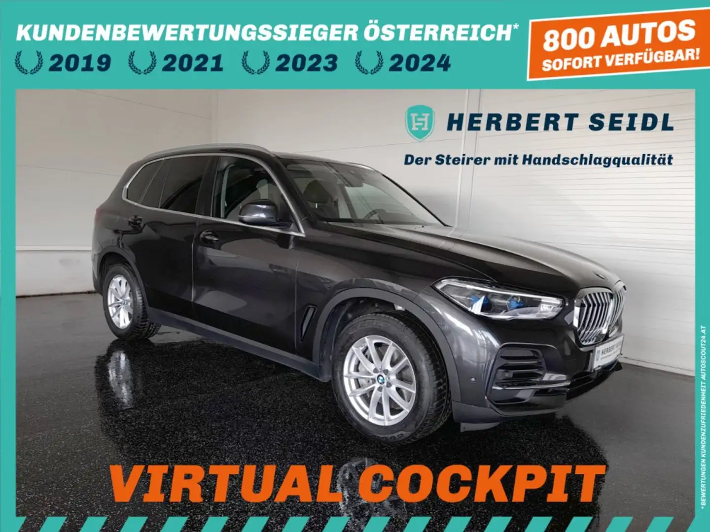 BMW X5 30d 4x4 Aut *LASER LED / NAVI / VOLLLEDER / LIVE COCKPIT PLUS / E-SITZE & MEMORY / E-KLAPPE* Grau - 1