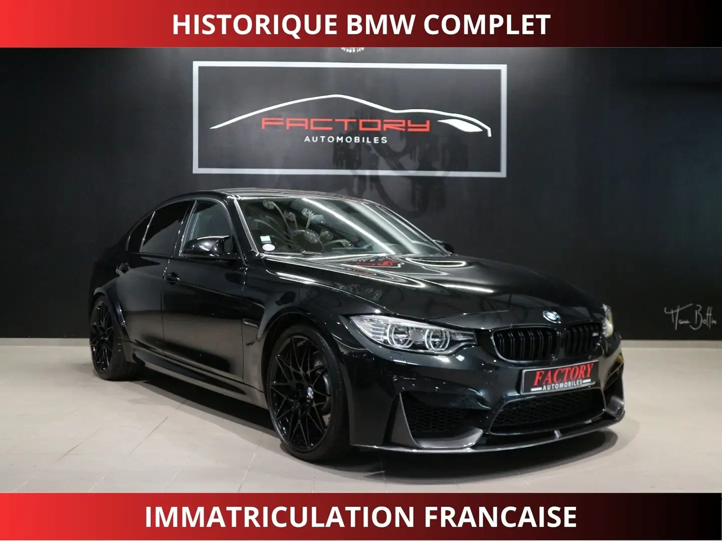 BMW M3 (F80) 3.0 450CH PACK COMPETITION M DKG Noir - 1