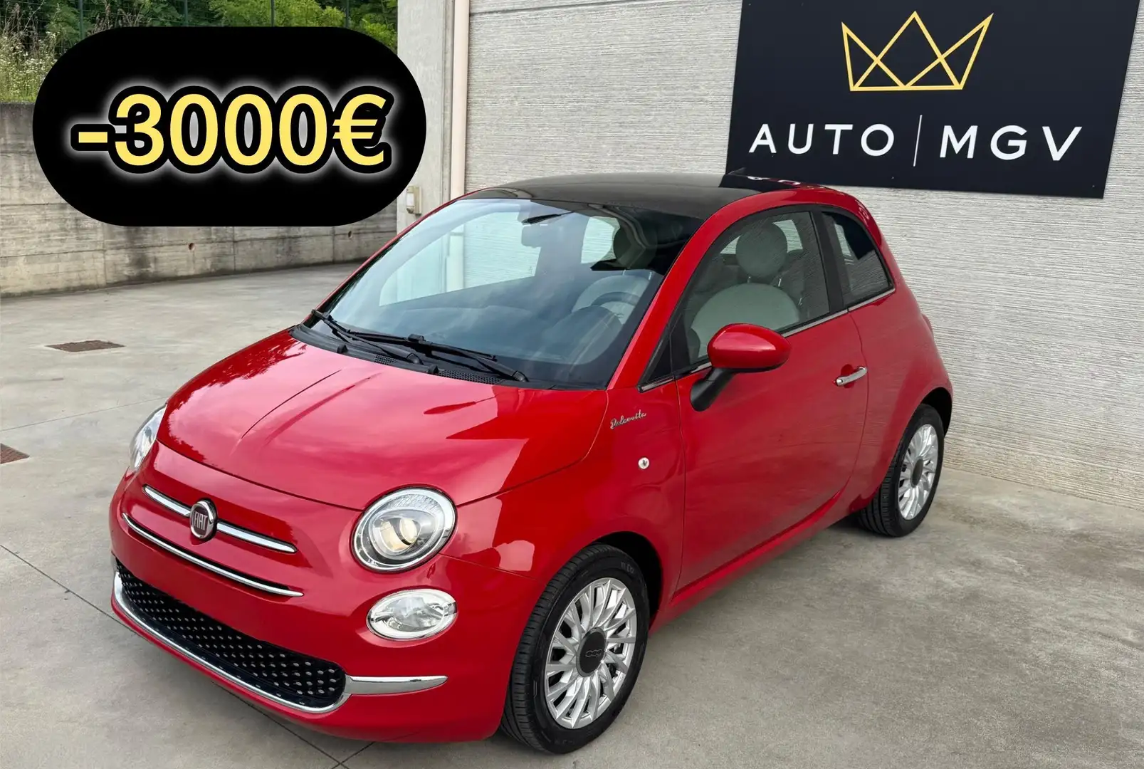 Fiat 500 500 1.0 hybrid Dolcevita 70cv * FULL * PROMO Rouge - 1