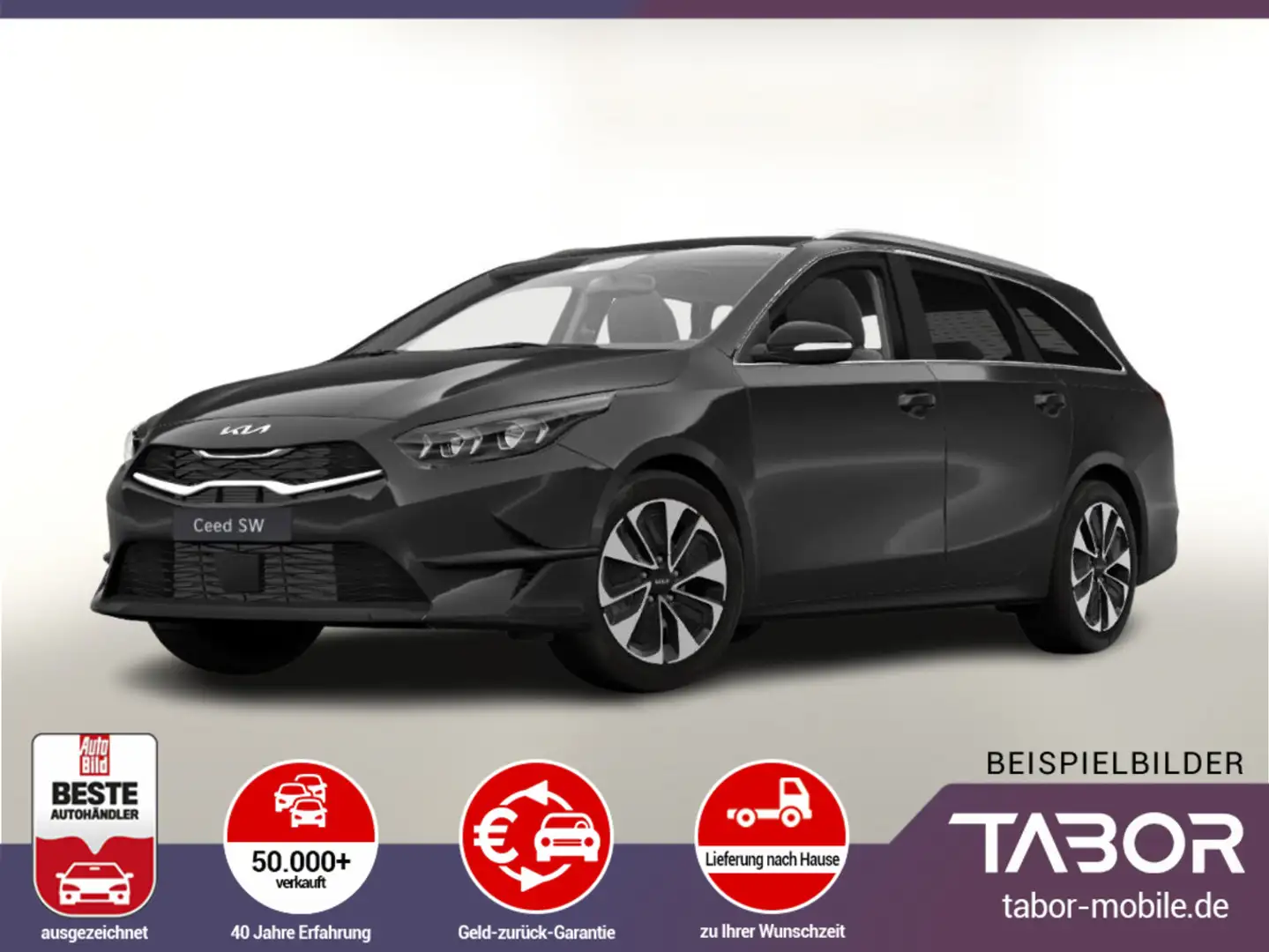 Kia Ceed / cee'd SW 1.0 MHEV 100 DCT ACC LED eHK SHZ JBL Kam Negro - 1