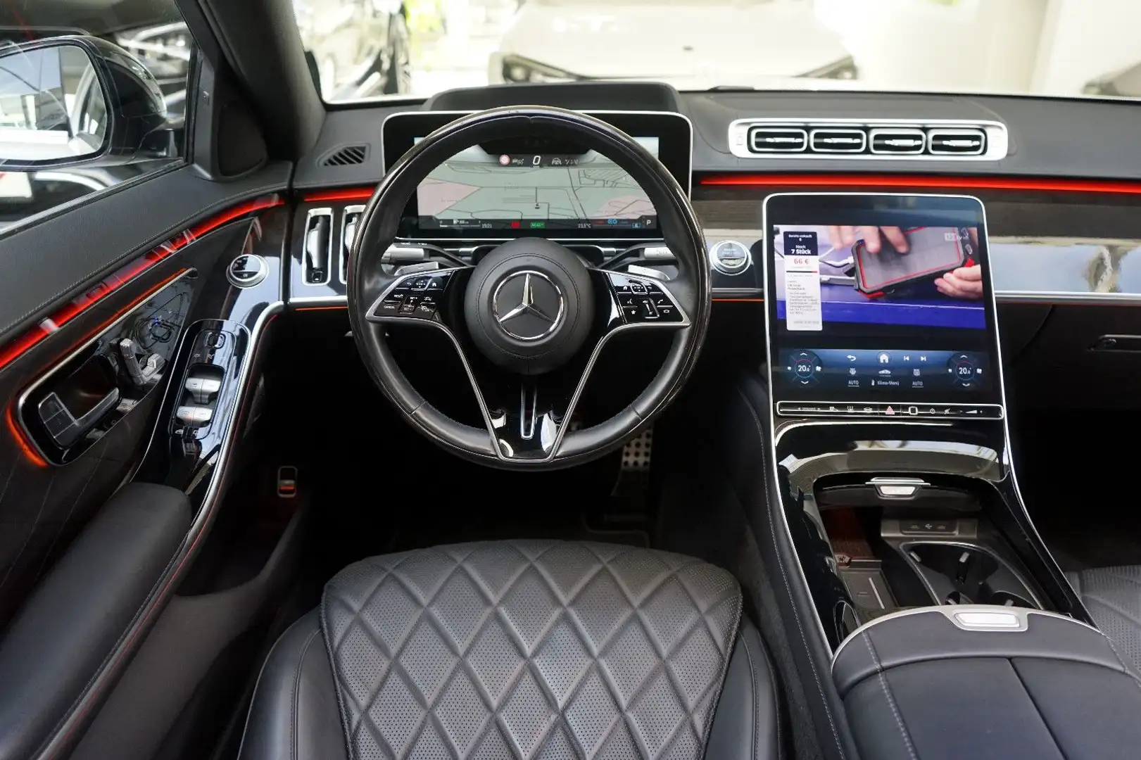 Mercedes-Benz S 450 4M Lang*AMG*Designo*3xTV*First Class*Voll* Alb - 2