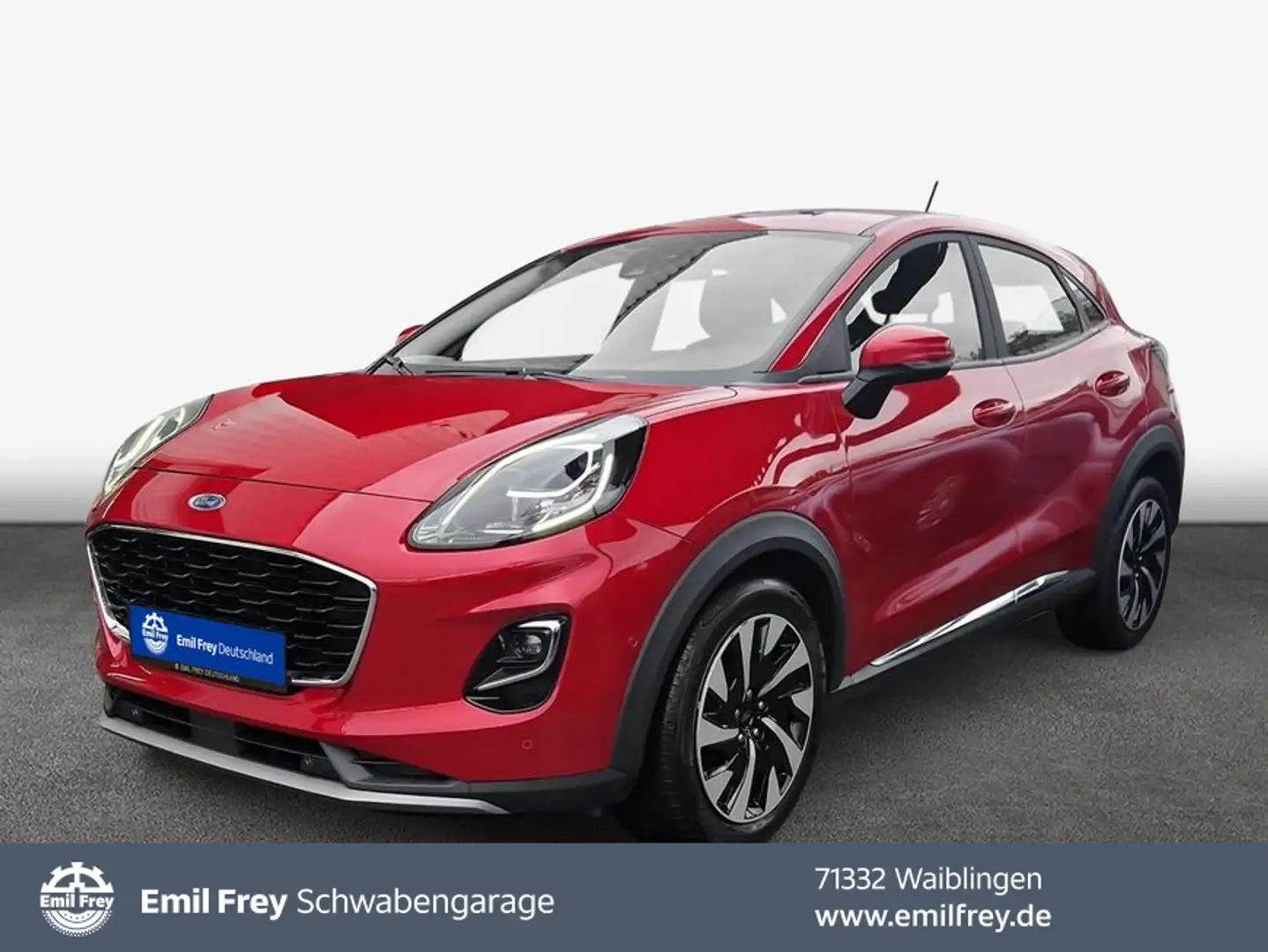 Ford Puma 1.0 EcoBoost Hybrid TITANIUM Rood - 1