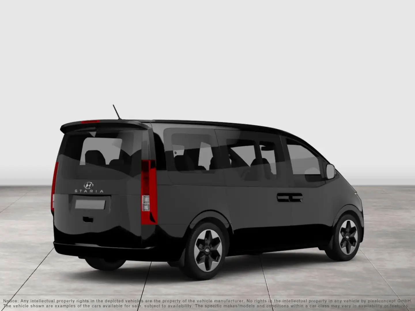 Hyundai STARIA Signature HEV 7-Sitzer,1.6 T-GDI 225PS,6-AT,PANO, Noir - 2