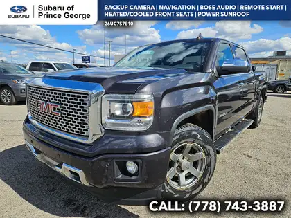 Gray 2015 GMC Sierra 1500 Denali Crew Cab 4WD Pickup Truck Four-Wheel Drive 8-Speed Automatic