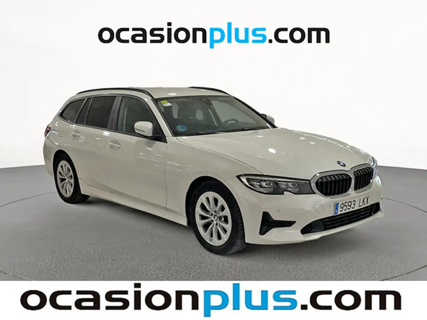 BMW 318 318dA Touring Blanc - 2