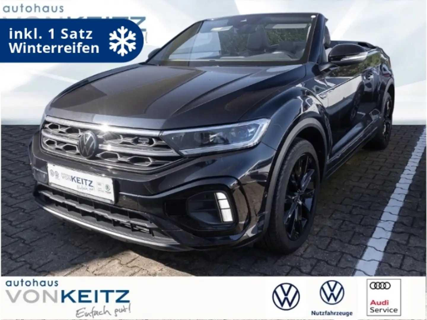 Volkswagen T-Roc Cabriolet R-Line +NAV+MATRIX+L/SHZ+RFK+KLI+ Schwarz - 1