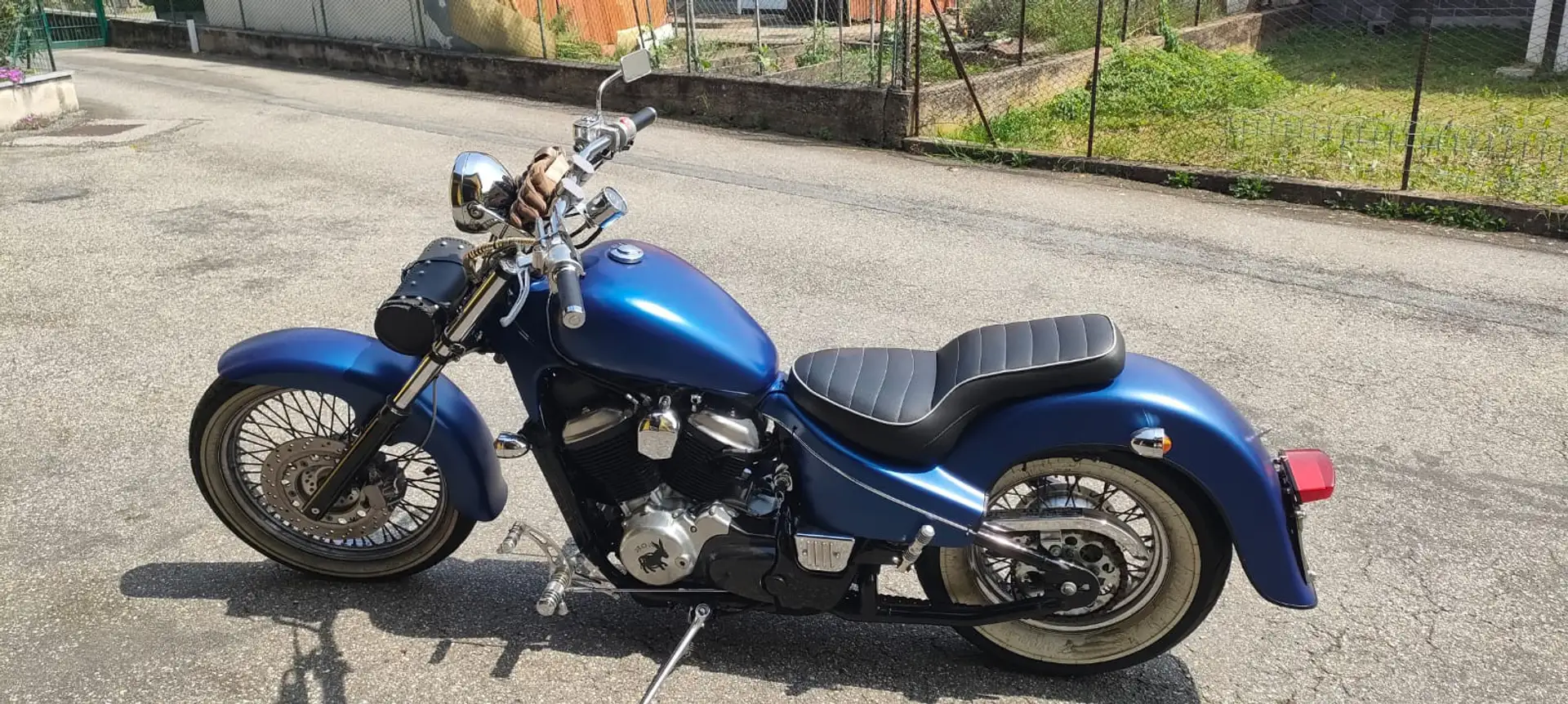 Honda VT 600 custom Albastru - 2