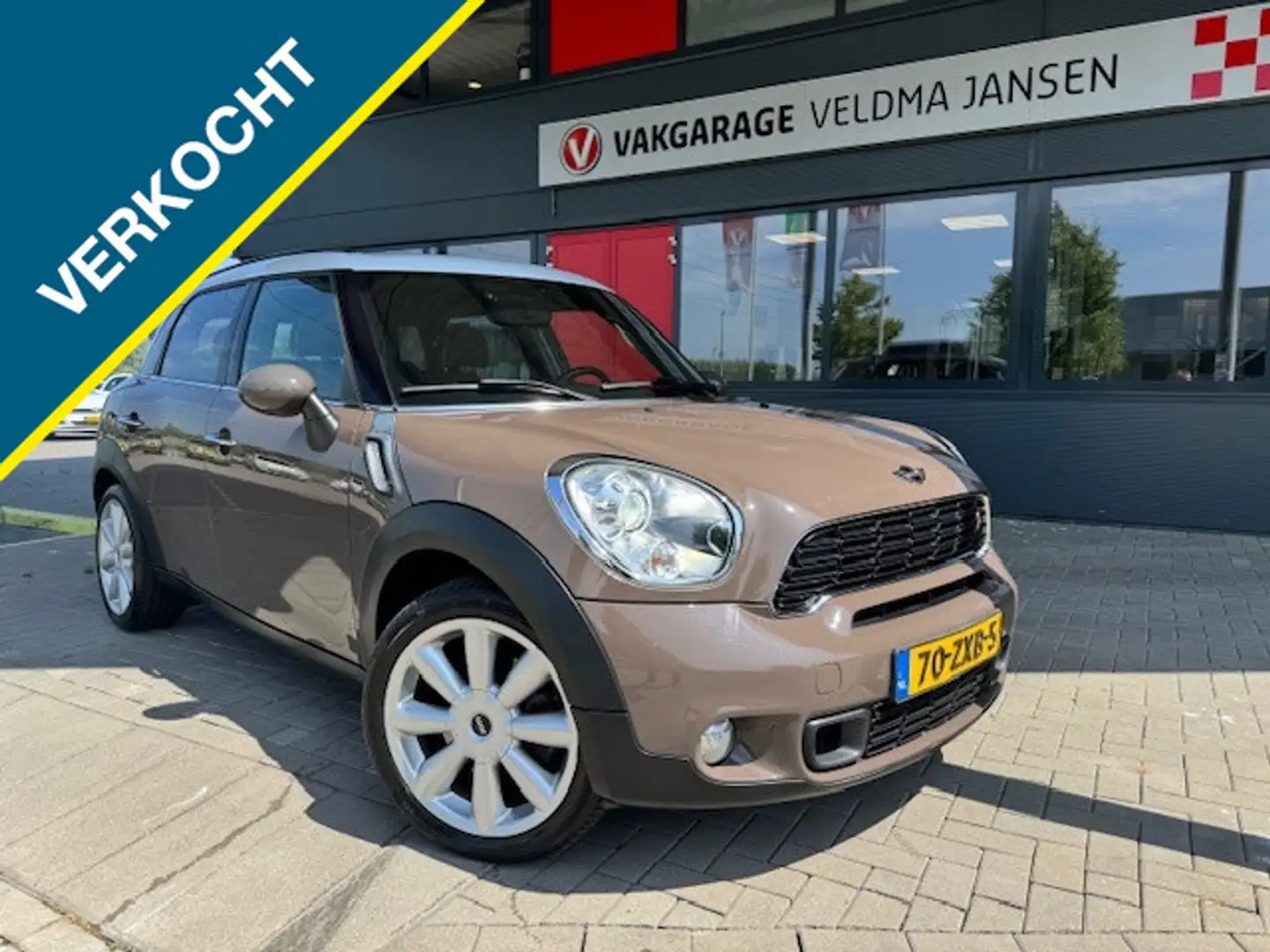 MINI Cooper S Countryman Mini VERKOCHT! 1.6 CHILI AUTOMAAT 184 PK! Brun - 1