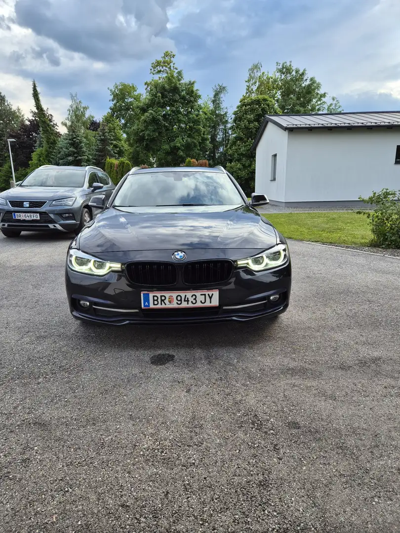 BMW 318 318d Touring Sport Line Aut. Schwarz - 1