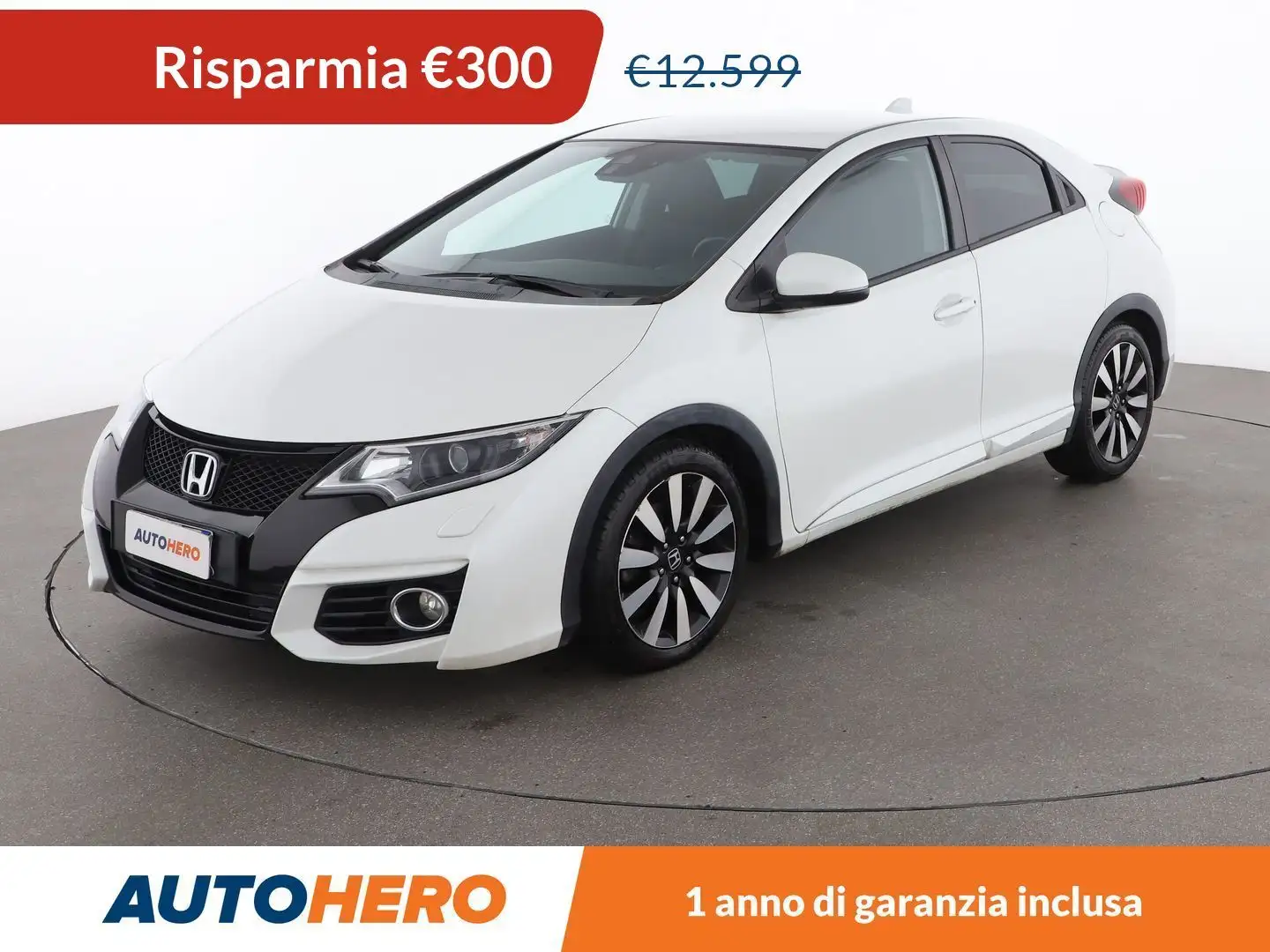 Honda Civic 1.6 DTEC I-DTEC Elegance Blanc - 1
