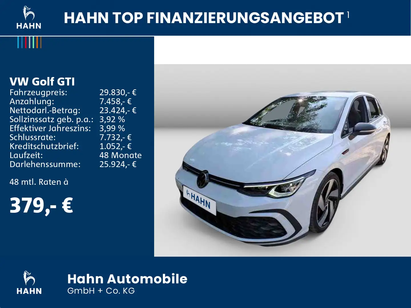 Volkswagen Golf GTI VIII 2.0 TSI Black Style Navi Rear View Weiß - 2