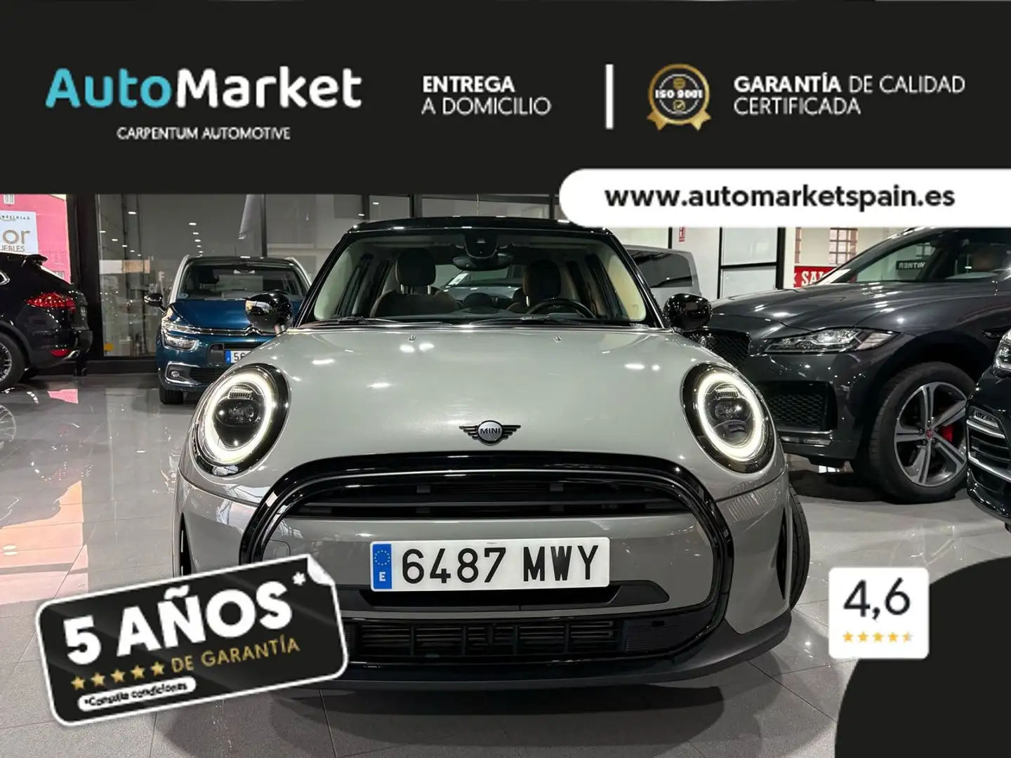 MINI Cooper AUT. 140cv Gris - 2