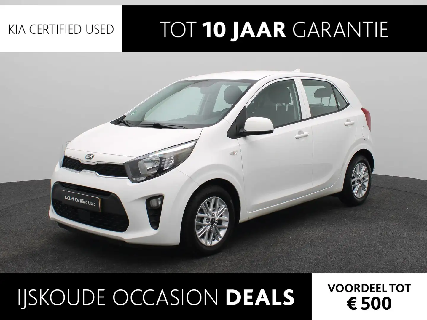 Kia Picanto 1.0 DPi DynamicLine Camera | Navi by App | Airco | Blanc - 1
