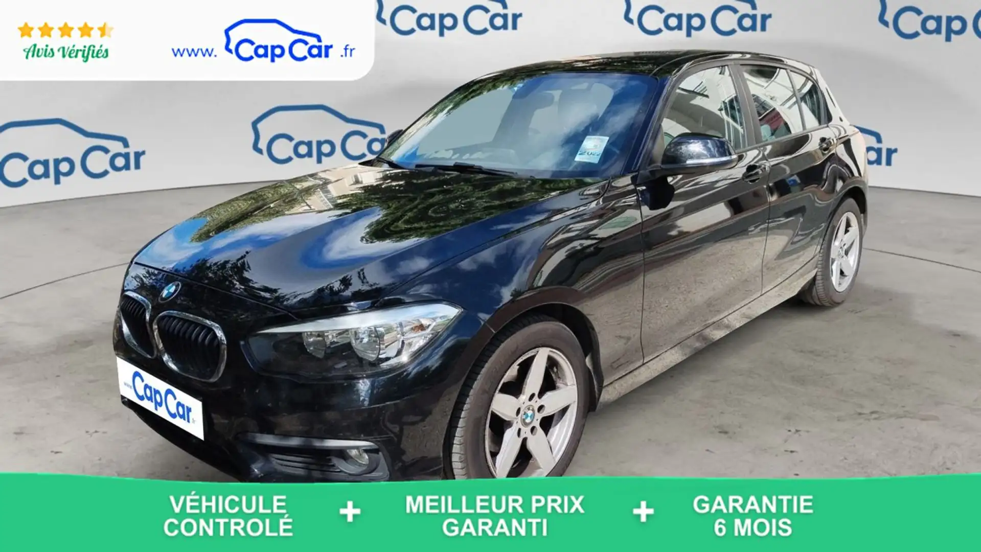 BMW 118 118i 136 BVA8 Lounge - Automatique Noir - 1