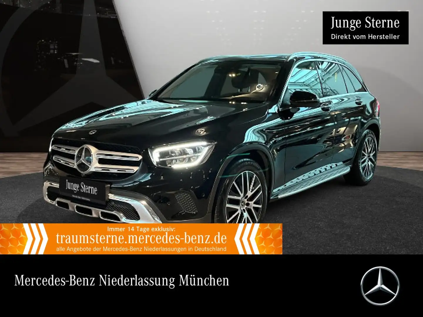 Mercedes-Benz GLC 300 e 4M PANO+360+LED+BURMESTER+HUD+SPUR+TOTW Noir - 1
