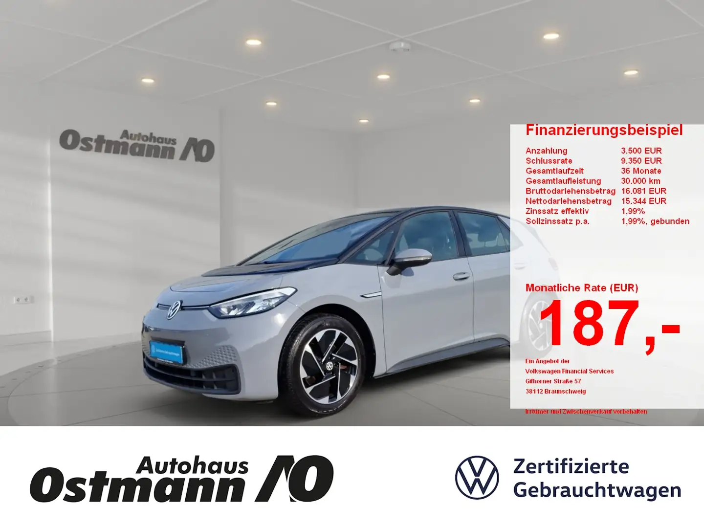 Volkswagen ID.3 Pure Performance W City Matrix AUT KlimaA Grau - 1