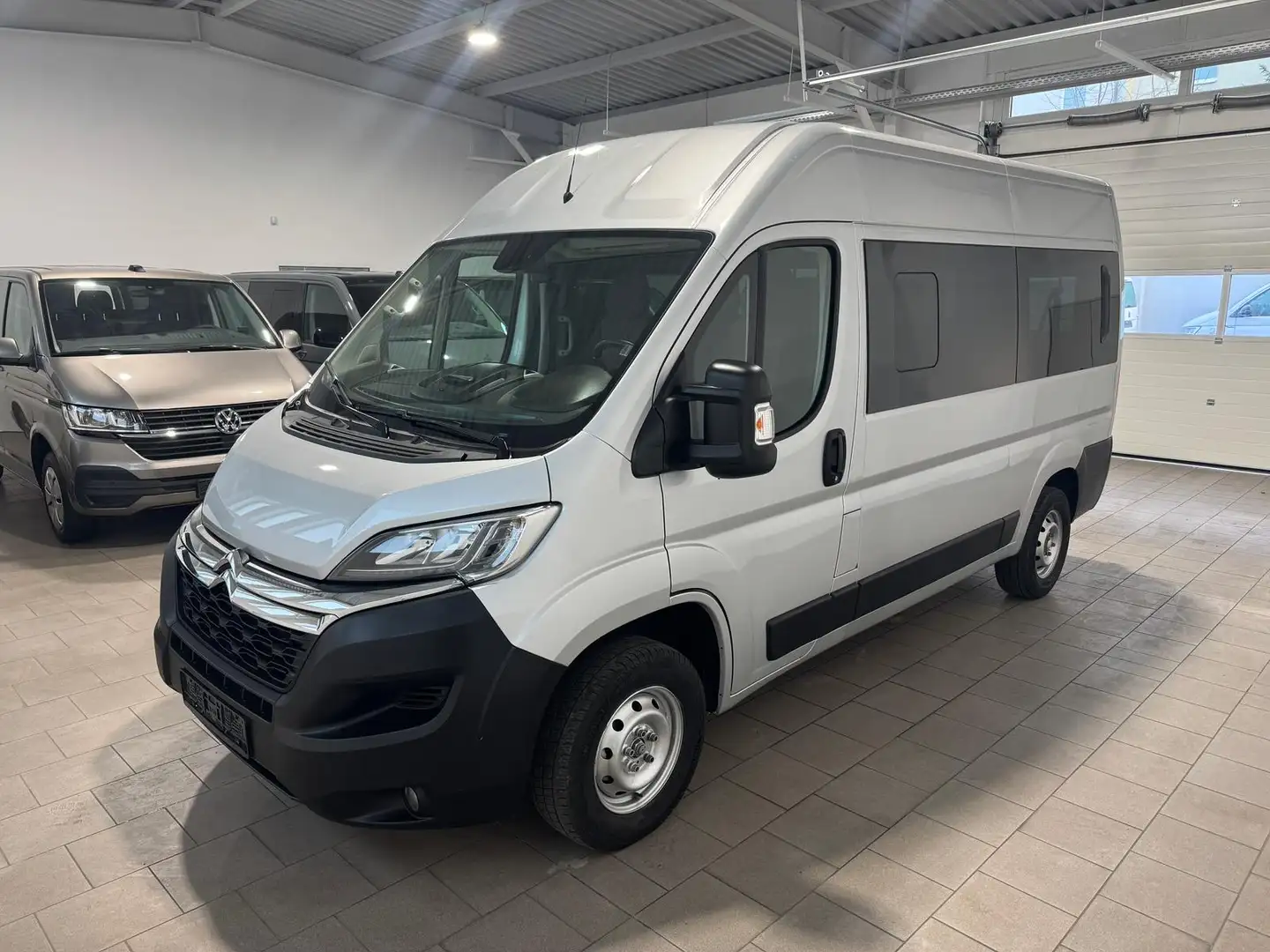 Citroen Jumper ,Kombi(8-Si.),L2H2,Klima,Navi,PDC Silber - 2