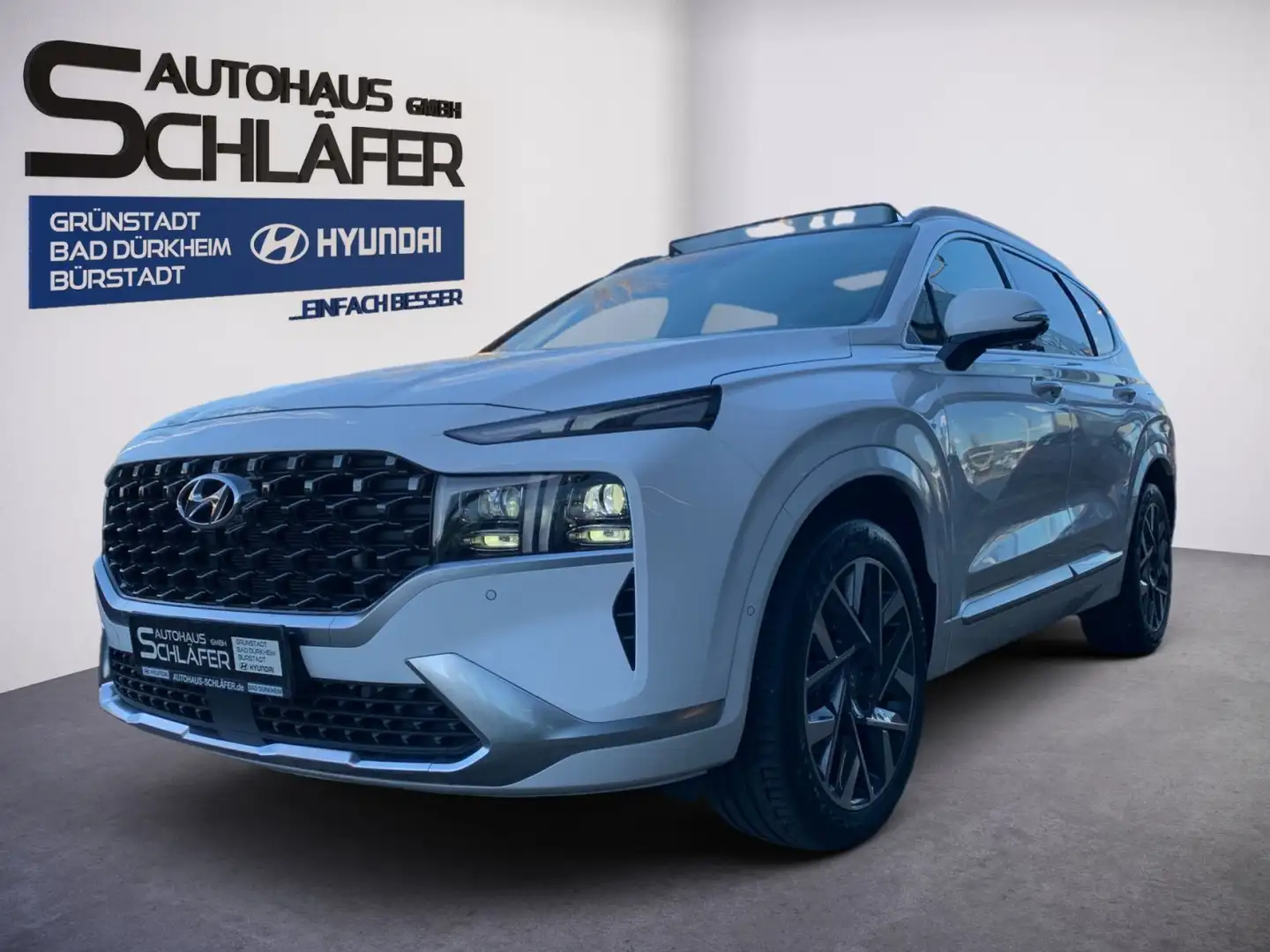 Hyundai SANTA FE 2.2 CRDi Signature 4WD AHK Panorama Dac Weiß - 2