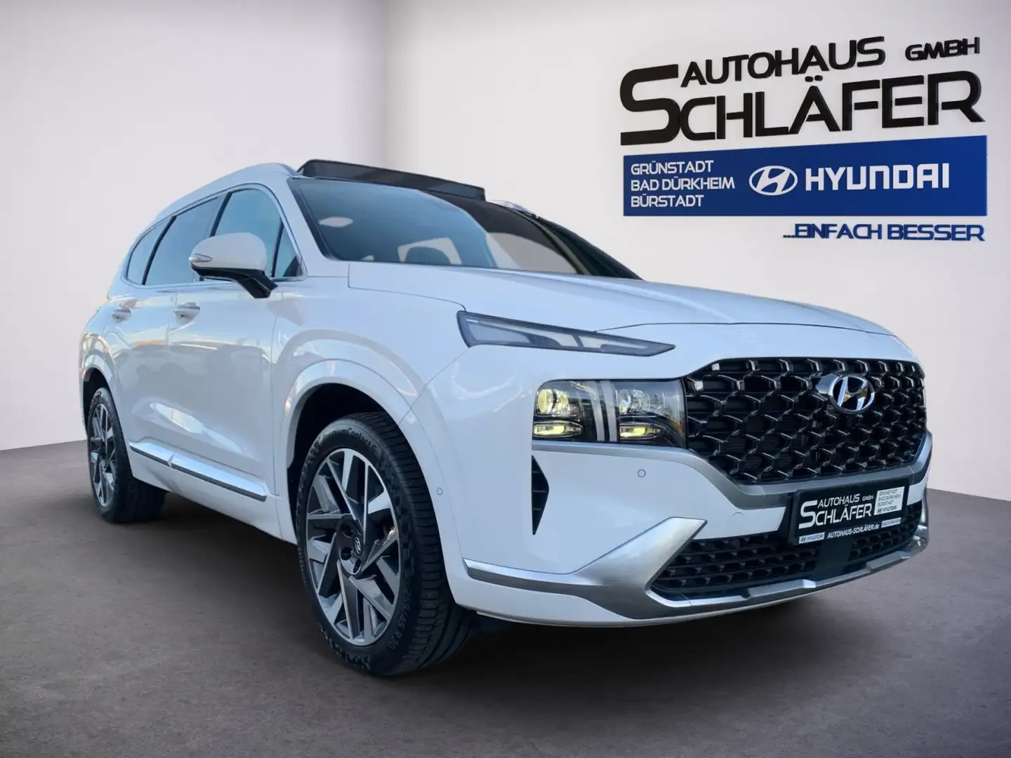 Hyundai SANTA FE 2.2 CRDi Signature 4WD AHK Panorama Dac Weiß - 1