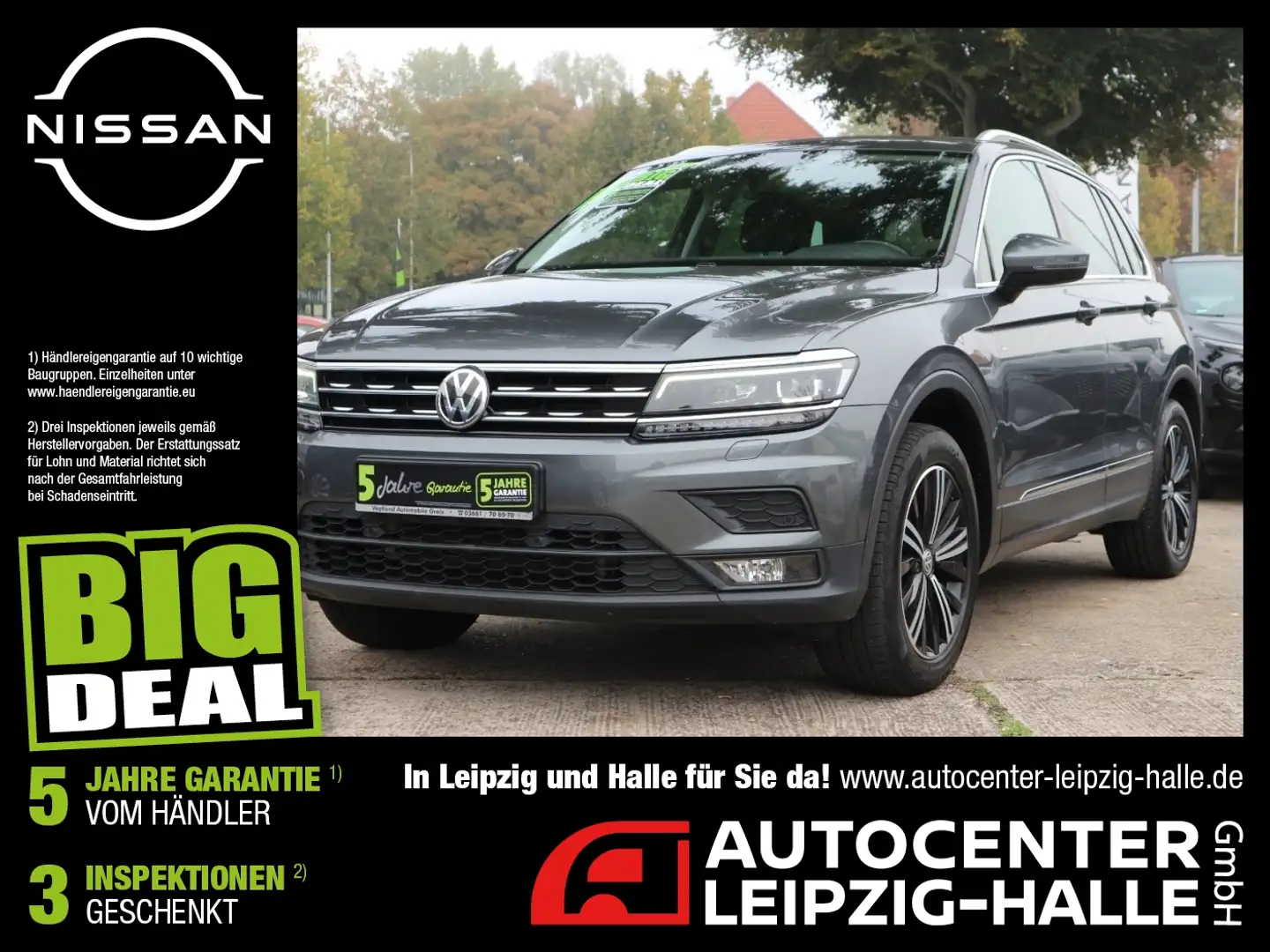 Volkswagen Tiguan 2.0 TDI BMT 4Motion Join ACC CarPlay AHK Gris - 1