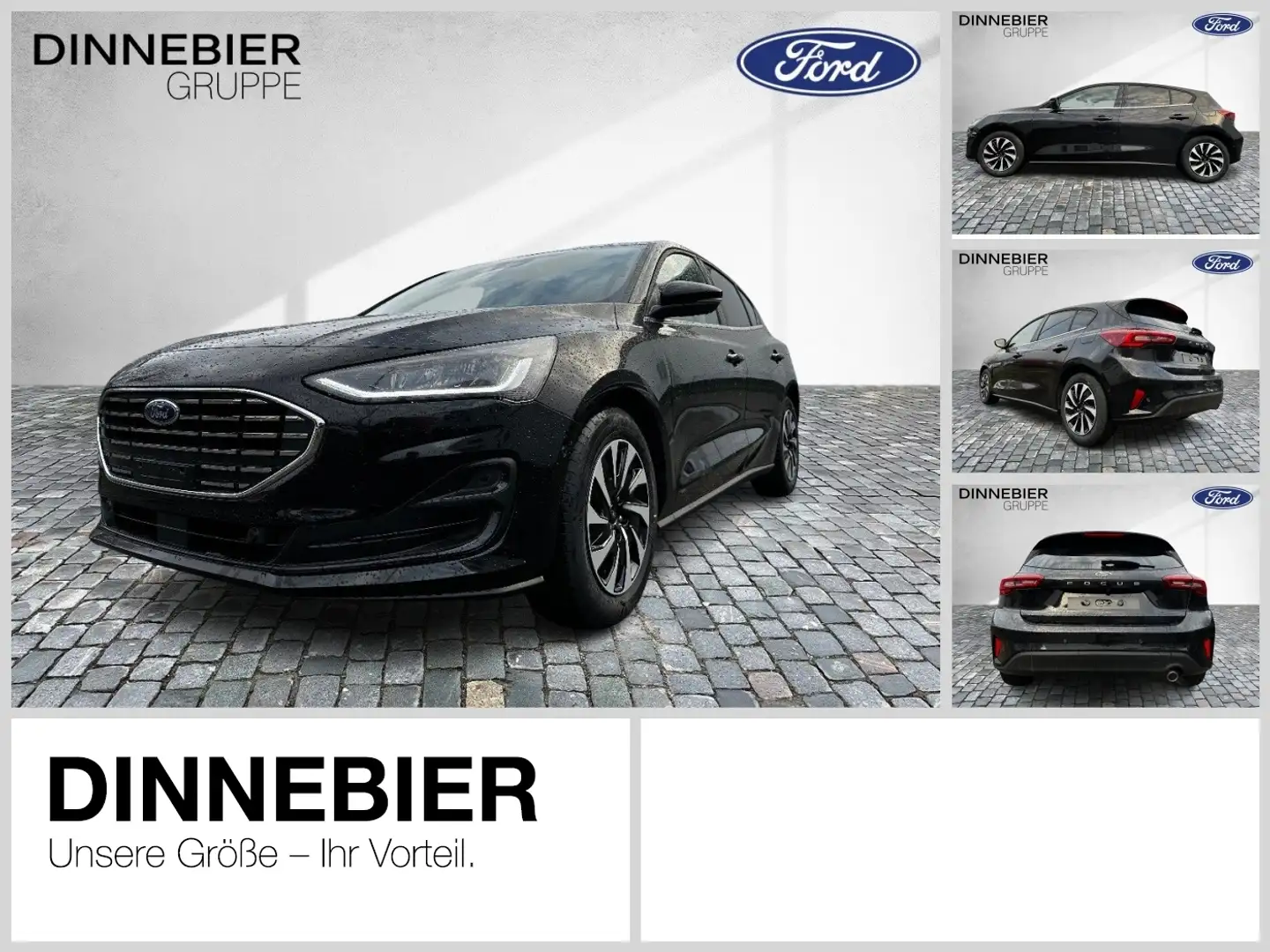 Ford Focus Titanium Edt. 1.0 l EB +Pano+Navi+Sitzh SD Nero - 1