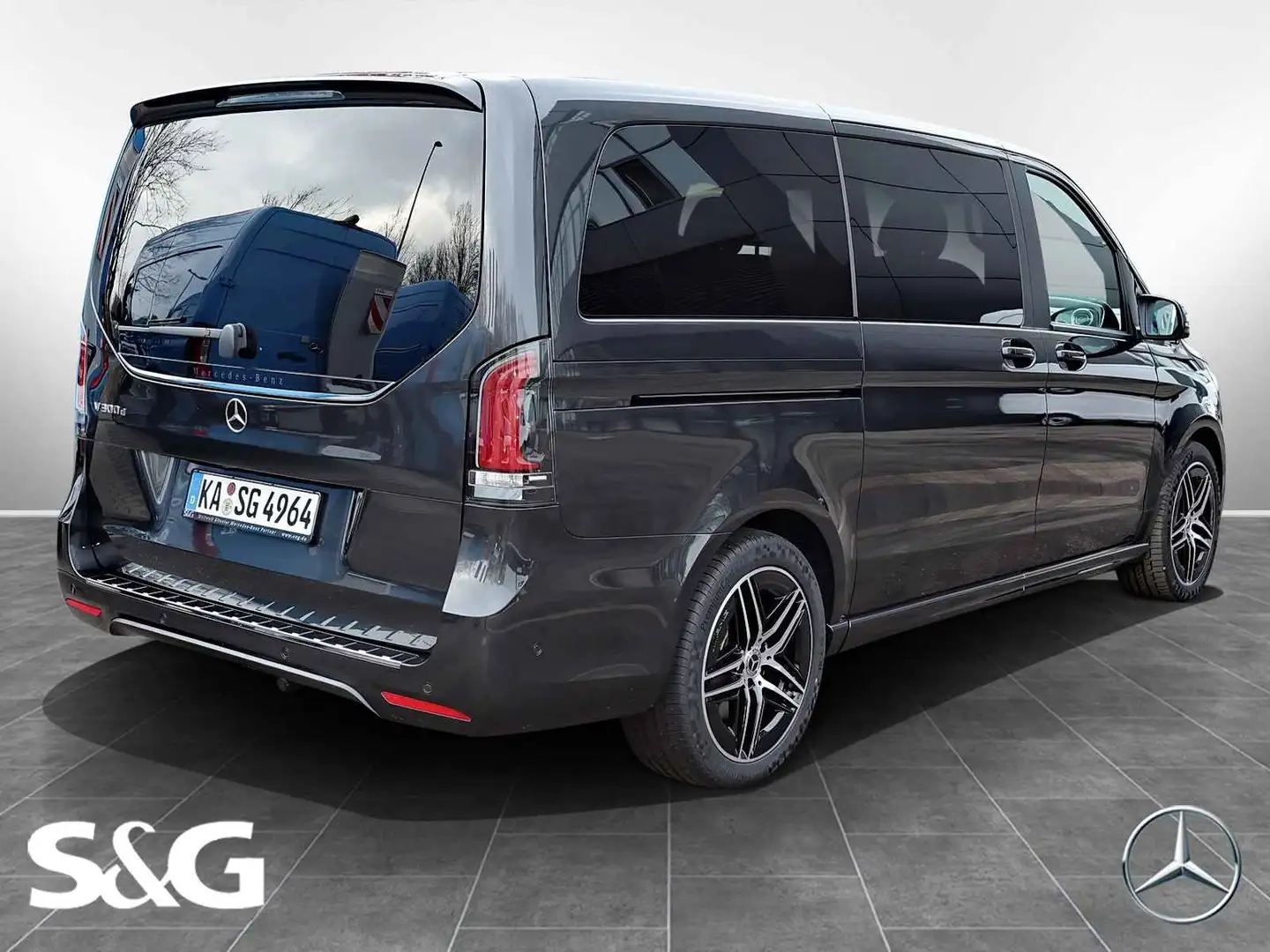 Mercedes-Benz V 300 d STYLE lang AMG AHK+M-LED+Pano+Navi+360° Grau - 2